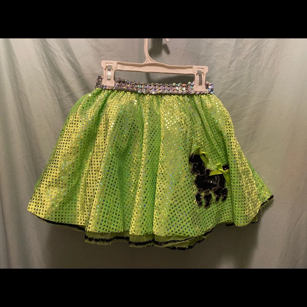 Cute sequences dance skirt large 12.